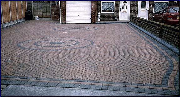 block paving circles