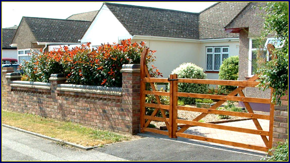 brickwork and gate